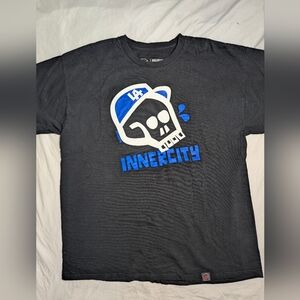 Innercity Deck Supply Graphic LA Urban Black T-shirt Mens XL